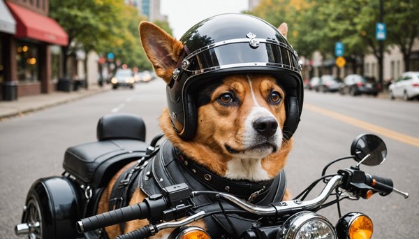 Casque moto pour chien : style et sécurité au rendez-vous
